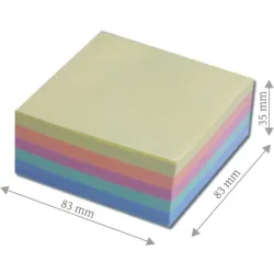 Kostka kolorowa 83x83x35mm A'6, klejona Kostka kolorowa 83x83x35mm A'6, klejona